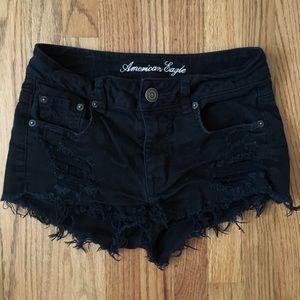 American Eagle Black Shorts